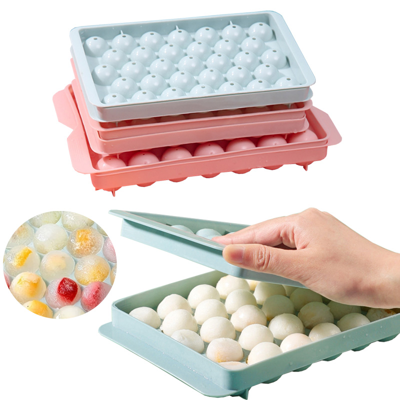 Kitchen Appliances Shelves - Round Ice Cube Tray Creative Hockey